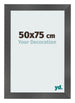 Bilderrahmen 50x75cm Schwarz Silber Poliert MDF Pisa Vorne Messe | Yourdecoration.at