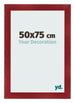Bilderrahmen 50x75cm Weinrot Gewischt MDF Pisa Vorne Messe | Yourdecoration.at
