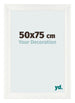 Bilderrahmen 50x75cm Weiß Vintage MDF Pisa Vorne Messe | Yourdecoration.at