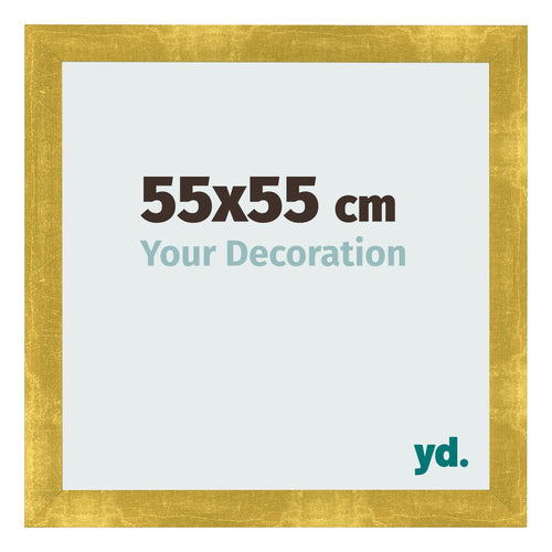 Bilderrahmen 55x55cm Gold Vintage MDF Pisa Vorne Messe | Yourdecoration.at