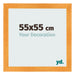 Bilderrahmen 55x55cm Orange MDF Pisa Vorne Messe | Yourdecoration.at