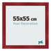 Bilderrahmen 55x55cm Weinrot Gewischt MDF Pisa Vorne Messe | Yourdecoration.at