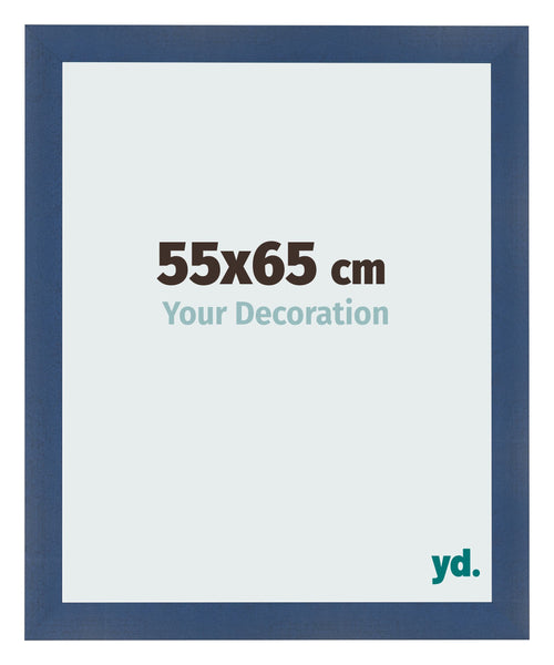 Bilderrahmen 55x65cm Dunkelblau Gewischt MDF Pisa Vorne Messe | Yourdecoration.at