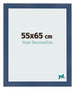Bilderrahmen 55x65cm Dunkelblau Gewischt MDF Pisa Vorne Messe | Yourdecoration.at