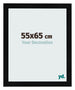 Bilderrahmen 55x65cm Schwarz Silber Poliert MDF Pisa Vorne Messe | Yourdecoration.at