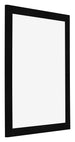 Bilderrahmen 55x65cm Schwarz Silber Poliert MDF Pisa Vorne Schrag | Yourdecoration.at