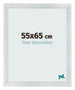 Bilderrahmen 55x65cm Silber Schwarz Gewischt MDF Pisa Vorne Messe | Yourdecoration.at