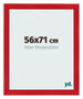 Bilderrahmen 56x71cm Rot MDF Pisa Vorne Messe | Yourdecoration.at