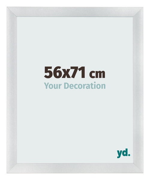 Bilderrahmen 56x71cm Silber Schwarz Gewischt MDF Pisa Vorne Messe | Yourdecoration.at