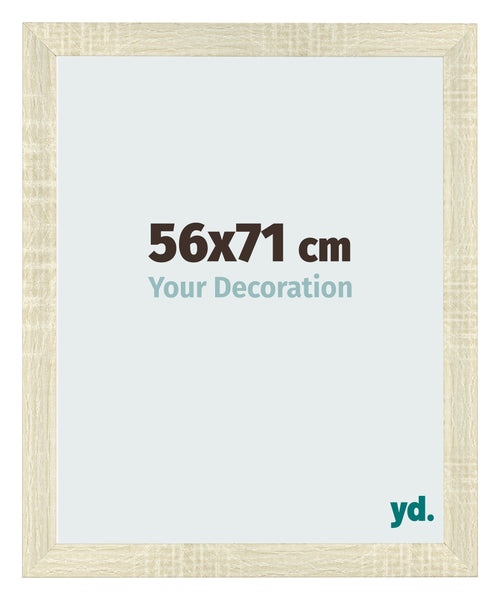 Bilderrahmen 56x71cm Sonoma Eiche MDF Pisa Vorne Messe | Yourdecoration.at