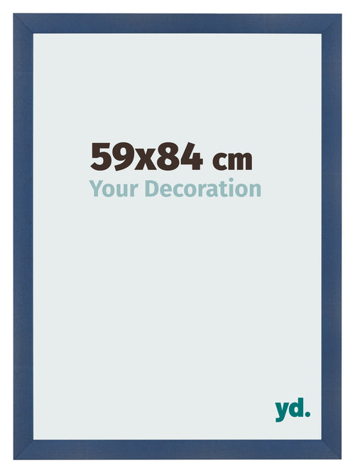 Bilderrahmen 59x84cm Dunkelblau Gewischt MDF Pisa Vorne Messe | Yourdecoration.at