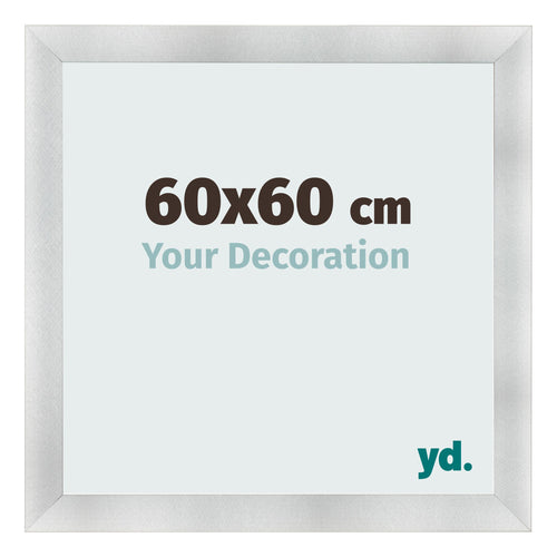 Bilderrahmen 60x60cm Aluminium Gebürstet MDF Pisa Vorne Messe | Yourdecoration.at