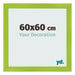 Bilderrahmen 60x60cm Grün MDF Pisa Vorne Messe | Yourdecoration.at