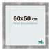 Bilderrahmen 60x60cm Metall Vintage MDF Pisa Vorne Messe | Yourdecoration.at