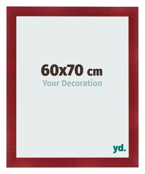 Bilderrahmen 60x70cm Weinrot Gewischt MDF Pisa Vorne Messe | Yourdecoration.at