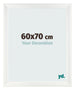 Bilderrahmen 60x70cm Weiß Vintage MDF Pisa Vorne Messe | Yourdecoration.at