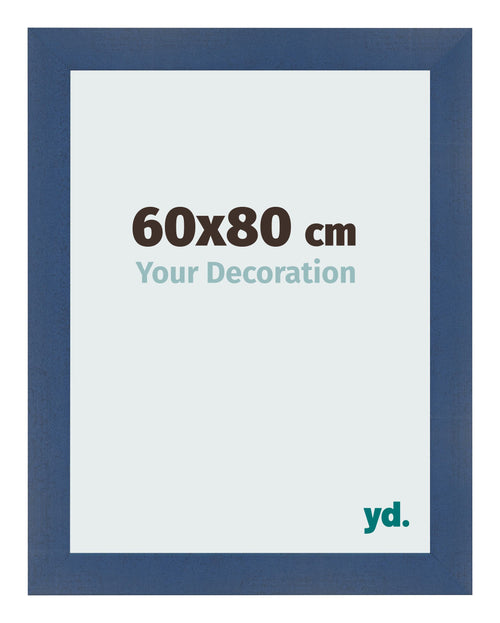 Bilderrahmen 60x80cm Dunkelblau Gewischt MDF Pisa Vorne Messe | Yourdecoration.at