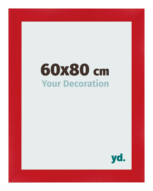 Bilderrahmen 60x80cm Rot MDF Pisa Vorne Messe | Yourdecoration.at