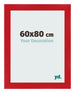 Bilderrahmen 60x80cm Rot MDF Pisa Vorne Messe | Yourdecoration.at