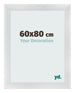 Bilderrahmen 60x80cm Silber Schwarz Gewischt MDF Pisa Vorne Messe | Yourdecoration.at