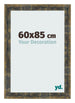 Bilderrahmen 60x85cm Blau Gold Meliert MDF Pisa Vorne Messe | Yourdecoration.at
