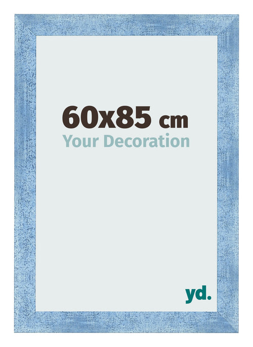 Bilderrahmen 60x85cm Hellblau Gewischt MDF Pisa Vorne Messe | Yourdecoration.at
