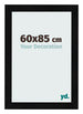 Bilderrahmen 60x85cm Schwarz Silber Poliert MDF Pisa Vorne Messe | Yourdecoration.at