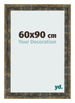 Bilderrahmen 60x90cm Blau Gold Meliert MDF Pisa Vorne Messe | Yourdecoration.at