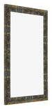 Bilderrahmen 60x90cm Blau Gold Meliert MDF Pisa Vorne Schrag | Yourdecoration.at
