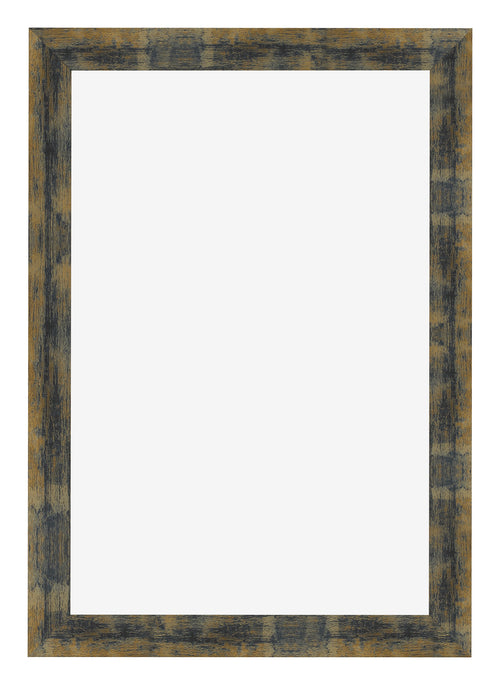 Bilderrahmen 60x90cm Blau Gold Meliert MDF Pisa Vorne | Yourdecoration.at