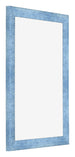 Bilderrahmen 60x90cm Hellblau Gewischt MDF Pisa Vorne Schrag | Yourdecoration.at
