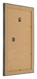 Bilderrahmen 60x90cm Schwarz Silber Poliert MDF Pisa Ruckseite Schrag | Yourdecoration.at