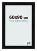 Bilderrahmen 60x90cm Schwarz Silber Poliert MDF Pisa Vorne Messe | Yourdecoration.at