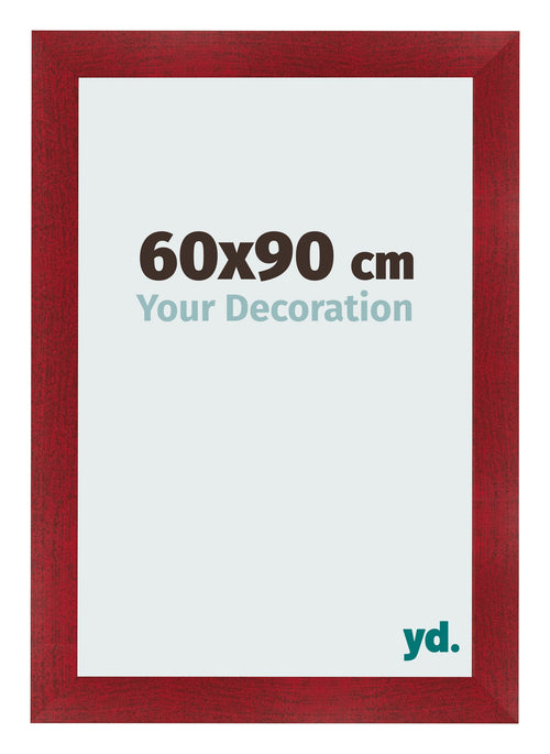 Bilderrahmen 60x90cm Weinrot Gewischt MDF Pisa Vorne Messe | Yourdecoration.at