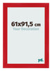 Bilderrahmen 61x91 5cm Rot MDF Pisa Vorne Messe | Yourdecoration.at