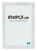 Bilderrahmen 61x91 5cm Silber Schwarz Gewischt MDF Pisa Vorne Messe | Yourdecoration.at