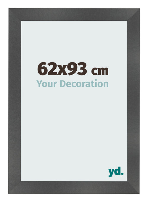 Bilderrahmen 62x93cm Schwarz Silber Poliert MDF Pisa Vorne Messe | Yourdecoration.at