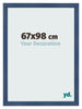 Bilderrahmen 67x98cm Dunkelblau Gewischt MDF Pisa Vorne Messe | Yourdecoration.at