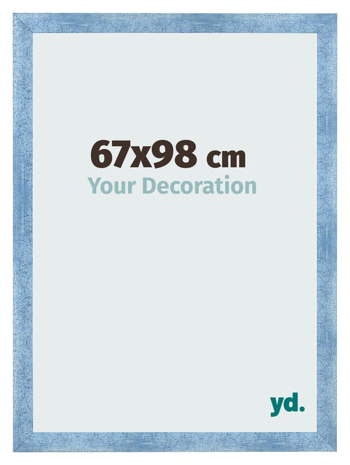 Bilderrahmen 67x98cm Hellblau Gewischt MDF Pisa Vorne Messe | Yourdecoration.at
