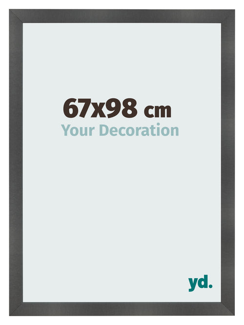 Bilderrahmen 67x98cm Schwarz Silber Poliert MDF Pisa Vorne Messe | Yourdecoration.at