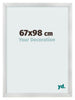 Bilderrahmen 67x98cm Silber Schwarz Gewischt MDF Pisa Vorne Messe | Yourdecoration.at