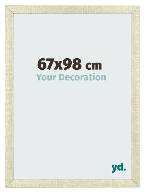 Bilderrahmen 67x98cm Sonoma Eiche MDF Pisa Vorne Messe | Yourdecoration.at