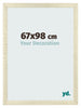 Bilderrahmen 67x98cm Sonoma Eiche MDF Pisa Vorne Messe | Yourdecoration.at