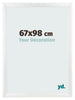 Bilderrahmen 67x98cm Weiß Vintage MDF Pisa Vorne Messe | Yourdecoration.at