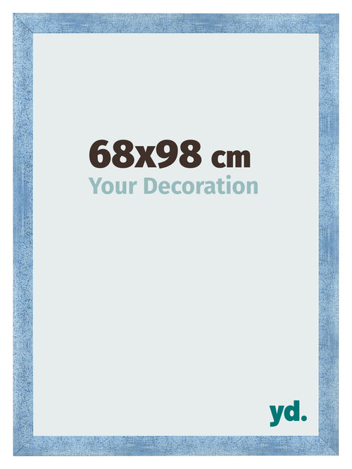 Bilderrahmen 68x98cm Hellblau Gewischt MDF Pisa Vorne Messe | Yourdecoration.at