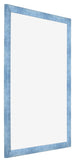 Bilderrahmen 68x98cm Hellblau Gewischt MDF Pisa Vorne Schrag | Yourdecoration.at