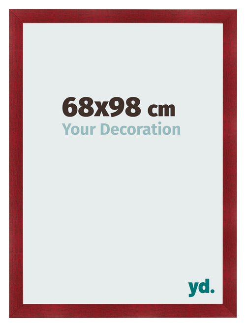 Bilderrahmen 68x98cm Weinrot Gewischt MDF Pisa Vorne Messe | Yourdecoration.at