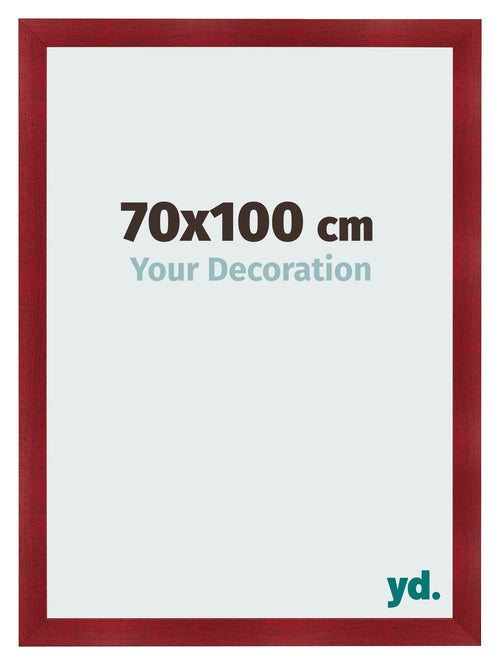 Bilderrahmen 70x100cm Weinrot Gewischt MDF Pisa Vorne Messe | Yourdecoration.at