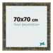 Bilderrahmen 70x70cm Blau Gold Meliert MDF Pisa Vorne Messe | Yourdecoration.at