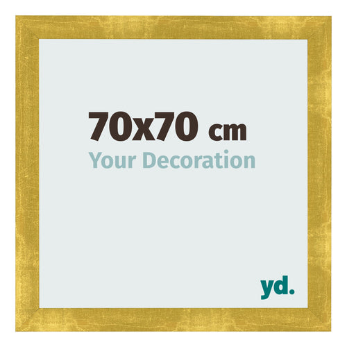 Bilderrahmen 70x70cm Gold Vintage MDF Pisa Vorne Messe | Yourdecoration.at